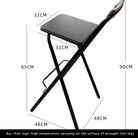 Home Bar Chair Backrest Chair Foldable Living Room High Stool Bar Chair Modern Minimalist Kitchen Bar Stool LeCoinChaise