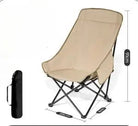 Chaise longue de camping pliante avec dossier ajustable kaki - LeCoinChaise