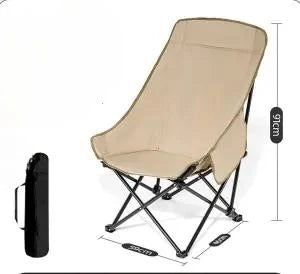 Chaise longue de camping pliante avec dossier ajustable kaki - LeCoinChaise