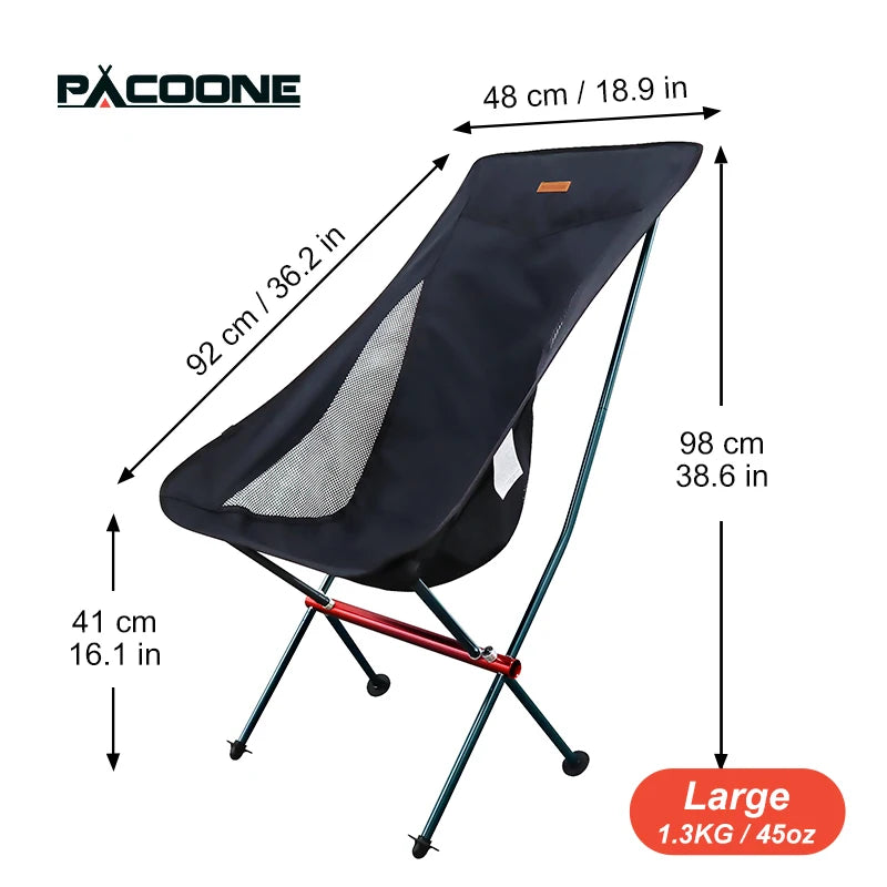 Chaise longue de camping pliante PACOONE dimensions en versions large- LeCoinChaise