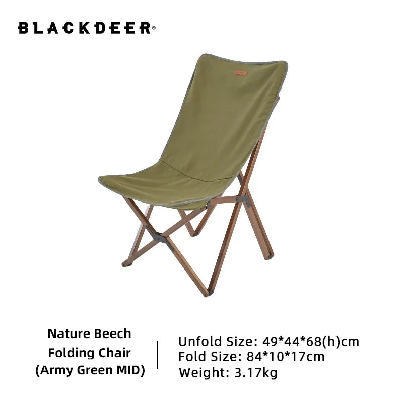 Chaise de jardin pliante polyvalente verte en bois de hêtre nature - LeCoinChaise