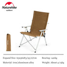 Chaise pliante de camping NATUREHIKE ultra-confortable - LeCoinChaise