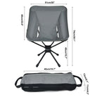 Chaise pliante pivotante HOORU pour le camping  dimensions- LeCoinChaise