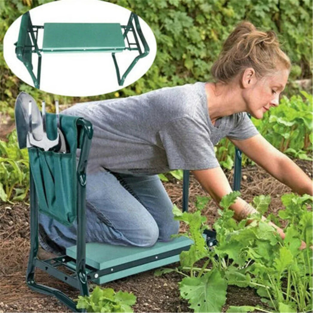 Chaise de jardin pliante transformable en genouillère - LeCoinChaise